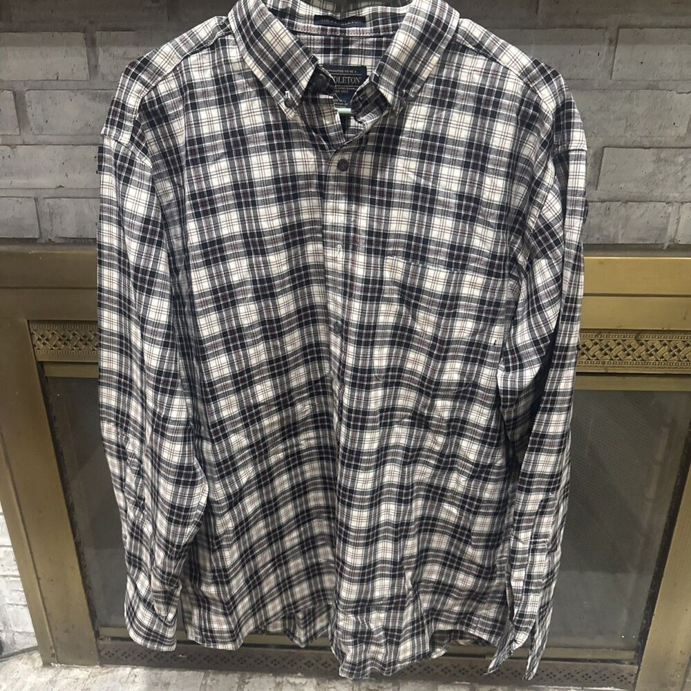 Pendleton Men’s Long Sleeve Plaid Button Up Size Large
